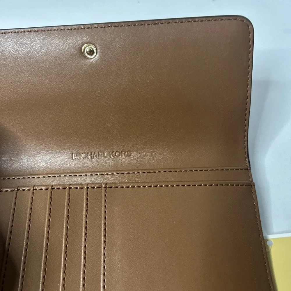 Michael Kors Jet Set Travel Large Trifold - Brown 35F8GTVF3B
